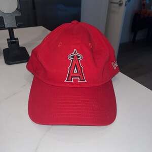 Anaheim Angels Red Adjustable Baseball Cap Medium
